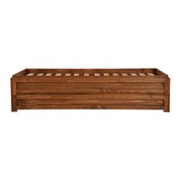 Cama Solteiro Monte Madeira Maciça Amêndoa Rustico