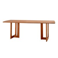 Mesa de Jantar Retangular com Tampo Madeira Talia Imbuia 180 cm