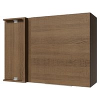 Armário Aéreo de Canto para Quarto 1 Porta Rustic Neo Madesa