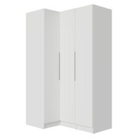 Guarda-Roupa Modulado de Canto 3 Portas Branco Neo Madesa