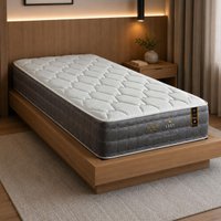 Colchão de Solteiro Molas Ensacadas (88x188x24) Lust King Koil CR459A Cinza