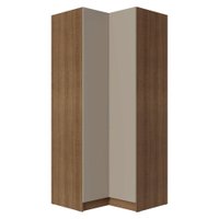 Guarda-Roupa Modulado de Canto 2 Portas Rustic/Crema Neo Madesa