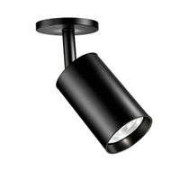 Spot De Sobrepor Preto Redondo Soquete GU10 Lâmpada MR16 Alumínio 6x14cm