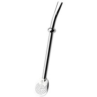 Bomba Inox Com Botão Chupeta Dupla Bojo Redondo Cano De 8mmx21Cm