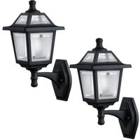 Kit 2 Luminárias Clássica Parede 39cm Jardim Varanda Entrada Suporte Inferior Termoplástico Dital