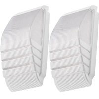 Kit 2 Arandelas Brancas Termoplástico Face Dital Iluminação Externa Interna Jardim Hall