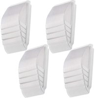 Kit 4 Luminárias de Parede Arandela Branca Face Dital Decorativa Jardins Garagens Fachadas Halls