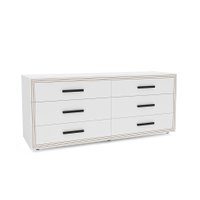 Cômoda Valência 6 Gavetas Branca