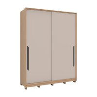 Guarda-Roupa Casal Barcelona 2 Portas 4 Gavetas Carvalho e Off White