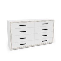 Cômoda Valência 8 Gavetas Branca