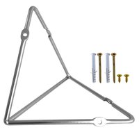 Kit 2 Suportes Mão Francesa 21x12,5cm Prateleiras Aramado Estilo Industrial Cromados Organização
