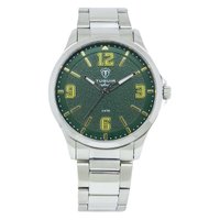 Relógio Masculino de Aço Tuguir Analógico Infinity TGI37237 Prata e Verde