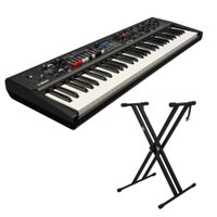 Kit Teclado Sintetizador 61 Teclas YC61 Stage Keyboard Yamaha com Suporte em X