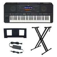 Kit Teclado Arranjador 61 Teclas PSR SX920 com Fonte Bivolt Yamaha e Suporte em X