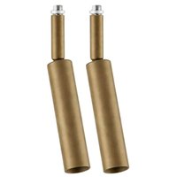 Jogo 2 Spots para Perfilado Luminária G9 Alumínio Dourado Interno Elegante Neo Dital