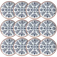 Conunto 12 Pratos de Sobremesa Coup 19cm Coimbra Cerâmica Po