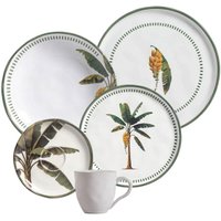 Aparelho de Jantar 20 pçs Prato Raso Fundo Sobremesa Xícara