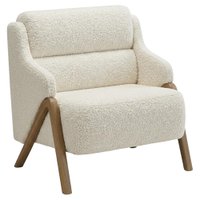 Poltrona Decorativa Madri Pes Madeira Boucle TCE 1010 MOLL