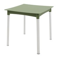 Mesa Tramontina Diana Verde Oliva 70cm em Polipropileno Pernas de Alumínio