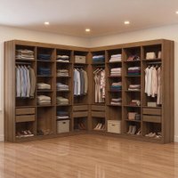 Guarda-Roupa Closet de Canto 522 cm 8 Gavetas Rustic Venus Madesa