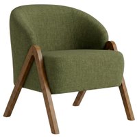 Poltrona Decorativa Iris Pes Madeira Linho Color Trend TCA 307 MOLL