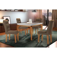 Mesa Sala Jantar Londrina + 4 Cad Imperatriz Capuccin Rufato