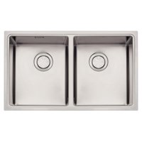 Cuba Tramontina Quadrum 2C 34 Aço Inox 77x46 cm Acetinado Outlet