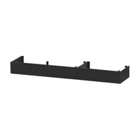 Kit Rodapés para Balcão de Cozinha 190cm Veneza com Pés Multimóveis MP2143 Preto