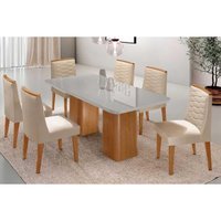 Mesa Sala Jantar Maldivas + 6 Cad Maldivas Naturale Rufato