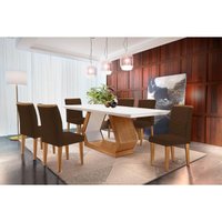 Mesa Sala Jantar Alvorada + 6 Cad Londrina Capuccino Rufato