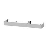Kit Rodapés para Balcão de Cozinha 190cm Veneza com Pés Multimóveis MP2143 Branco