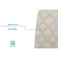 Mesa Sala Jantar Natali + 6 Cad Bella Nature/Marrom Henn