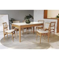 Mesa Sala Jantar Mira + 6 Cad Stela Carvalho Kappesberg