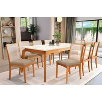 Mesa Sala Jantar Petra + 8 Cad Lara Carvalho Kappesberg