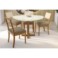 Mesa Sala Jantar Elma + 4 Cad Lola Carvalho Kappesberg