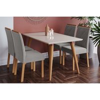 Mesa Sala Jantar Adele + 4 Cad Fernanda Carvalho Cimol