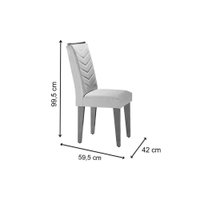 Mesa Sala Jantar Londrina + 4 Cad Londrina Capuccino Rufato