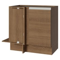 Balcão de Canto 1 Porta (Sem Tampo) Rustic Glamy Madesa