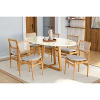 Mesa Sala Jantar Elma + 6 Cad Stela Carvalho Kappesberg