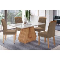 Mesa Sala Jantar Ágata + 4 Cad Juliana Madeirado Cimol