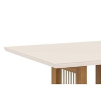 Mesa Sala Jantar Yara + 6 Cad Nina Nature/Amêndoa Henn