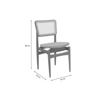 Mesa Sala Jantar Mila + 6 Cad Stela Carvalho Kappesberg