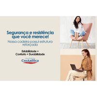 Mesa Sala Jantar Berlim + 4 Cad Maldivas Natural/Bege Rufato