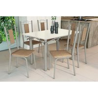 Mesa Sala Jantar Elba + 6 Cad Florença Niquel/Cap Kappesberg
