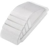 Arandela Externa de Parede Lente Transparente E27 Branco Injetada em Termoplástico Face Dital