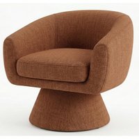 Poltrona Decorativa Cave Base Giratoria Linho Color Trend TCA 303 MOLL
