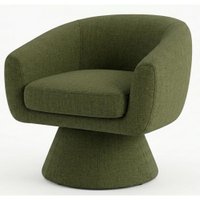 Poltrona Decorativa Cave Base Giratoria Linho Color Trend TCA 307 MOLL