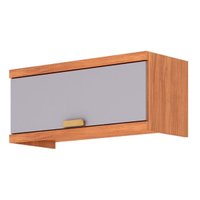 Armário Aéreo Cozinha Elena 1 Porta Basc 70cm Platina MGM
