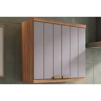 Armário Aéreo Cozinha Elena 2 Portas 80cm Cin/Platina MGM