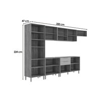Cozinha Completa 6 Peças Áurea CZ628 Cinamomo/Off White MGM